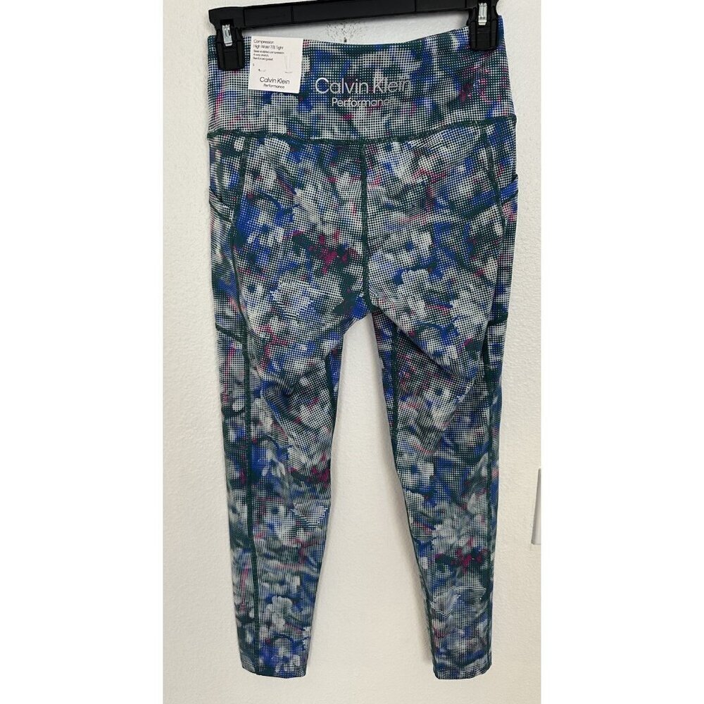 Calvin Klein Performance Women's Compression Printed High Waist Tight 7/8 NWT - Picture 4 of 15